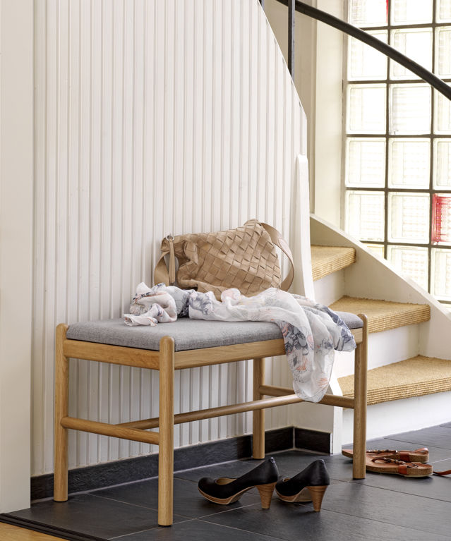 Ławka 'Milford' - Dębowe/Szare