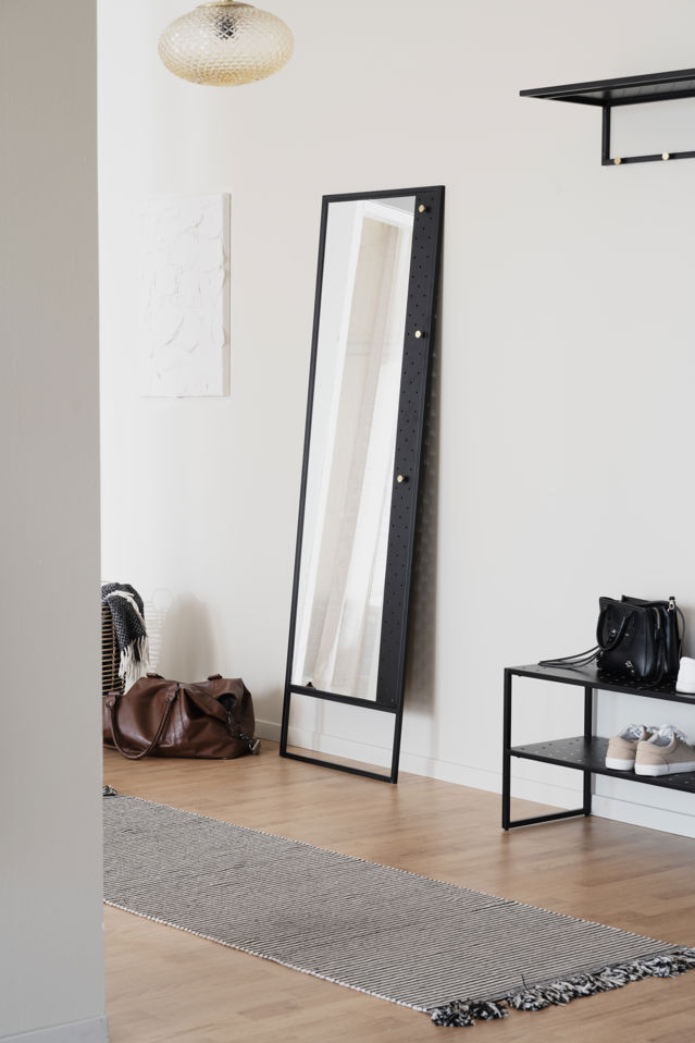 Lustro 'Malone' - Czarny/Złoty