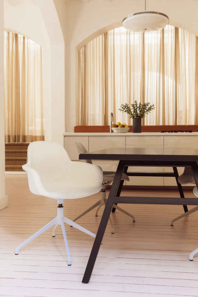 Krzesło 'Albert' swiwel - Biały