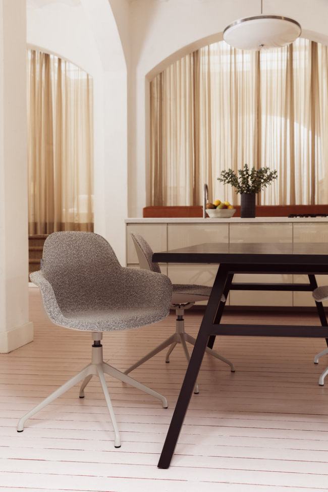 Krzesło 'Albert' swiwel - Szary