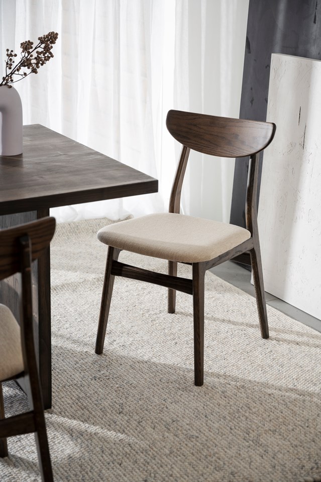 Krzesło 'Rodham' - Brązowe/Beżowe