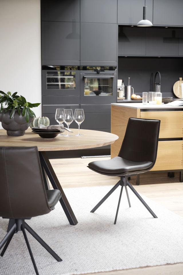 Fotel 'Lowell' Obrotowy - Brązowy