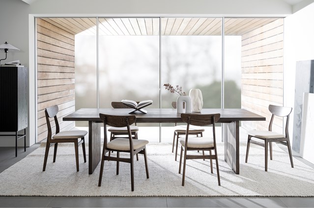 Stół 'Emmett' 240x95cm - Brązowy