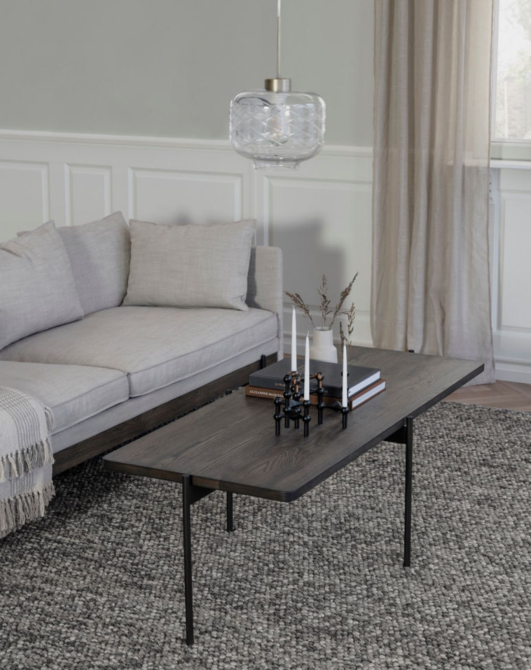 Stolik kawowy 'Shelton' 145x60cm - Brązowy