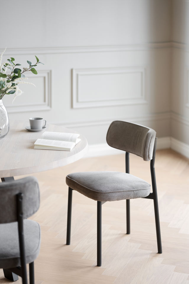 Krzesło 'Paisley' - Szaro-brązowy/Czarny