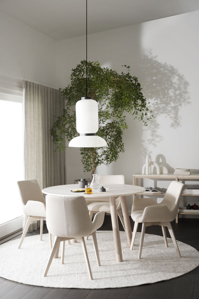 Stół 'Taransay' Okrągły 125cm - Beżowy/Biały pigmentowany