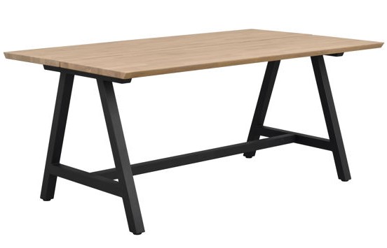 Stół jadalny 'Carradale' 170x100cm - Dąb/Nogi w kształcie A