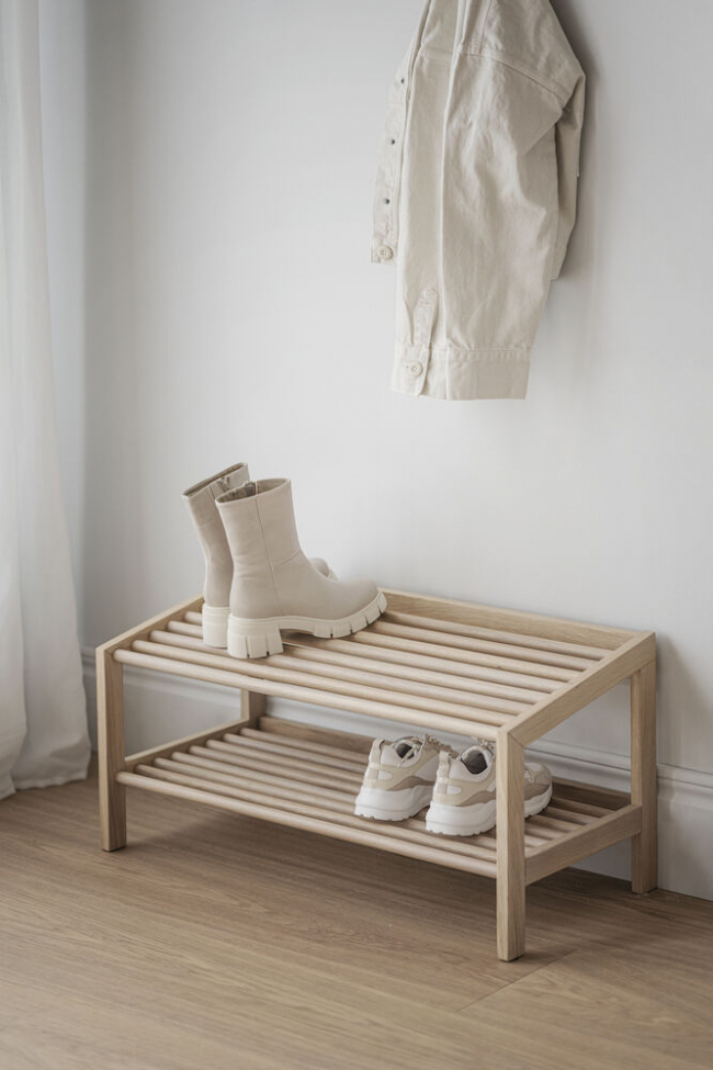 Półka na buty 'Hillmond' - Jasny dąb