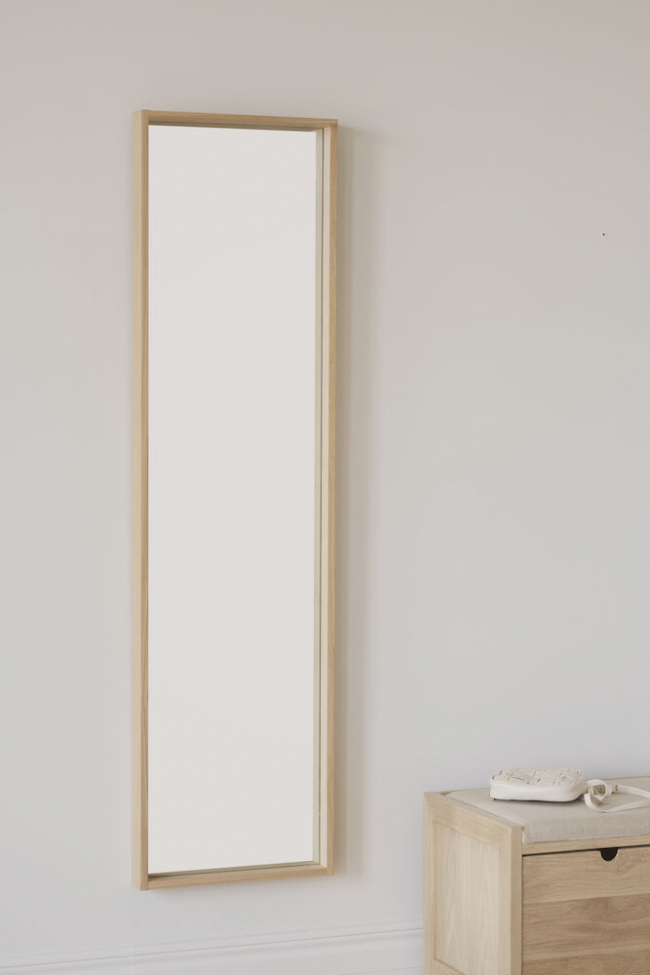 Lustro 'Hillmond' 150x40cm - Jasny dąb