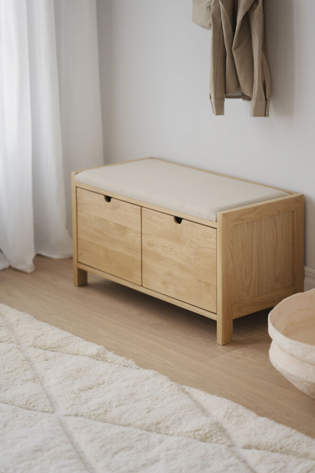 Ławka w przedpokoju 'Hillmond' - Dąb