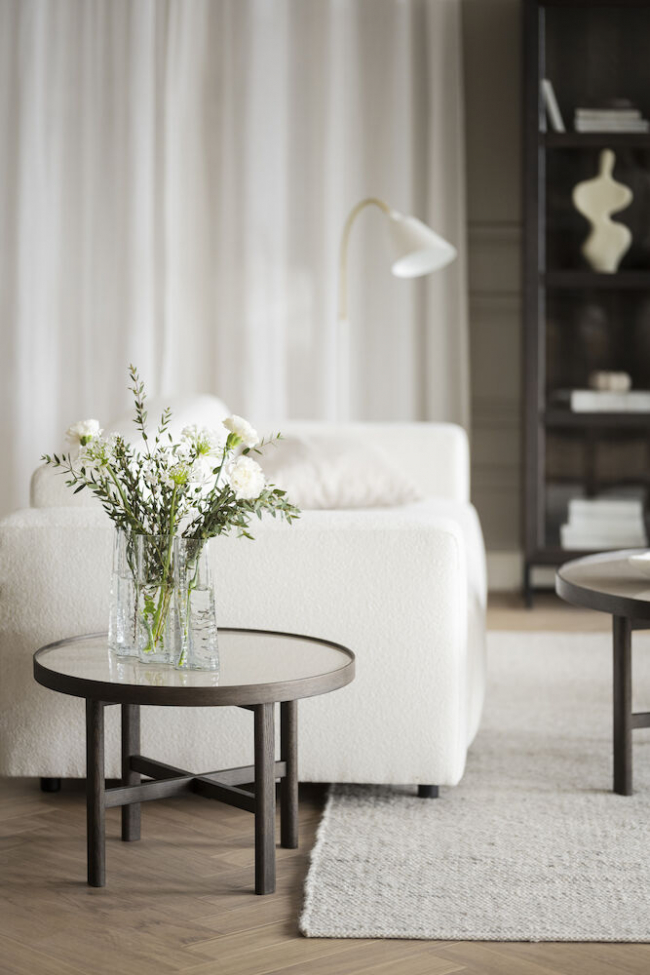 Stolik kawowy 'Marsden' Okrągły 60cm - Brązowy