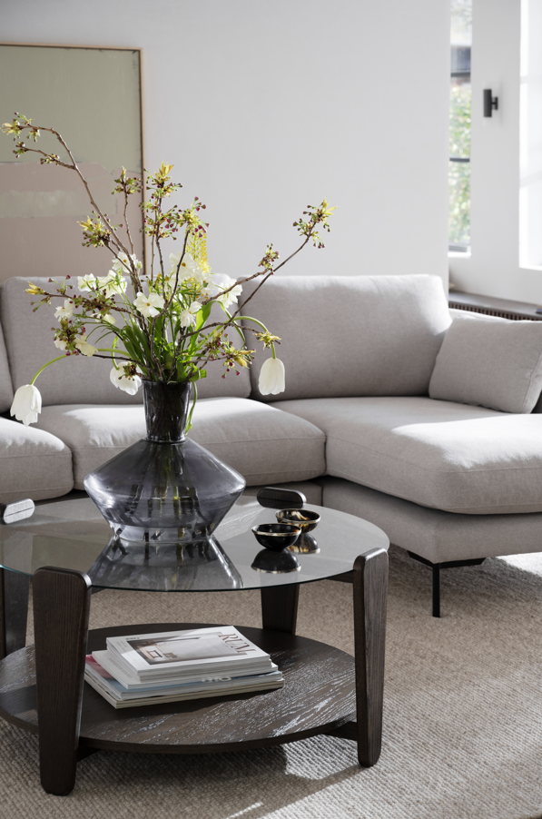 Stolik kawowy 'Arran' Ø93 - Brązowy