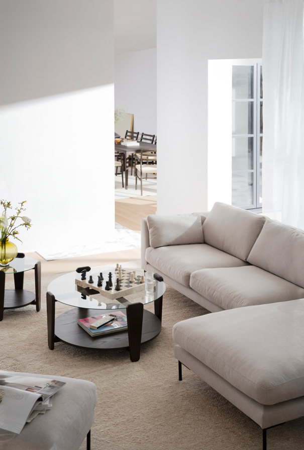 Stolik kawowy 'Arran' Ø93 - Brązowy