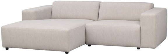 3-osobowa sofa 'Willard' z chaise longue V - Jasnobeżowa