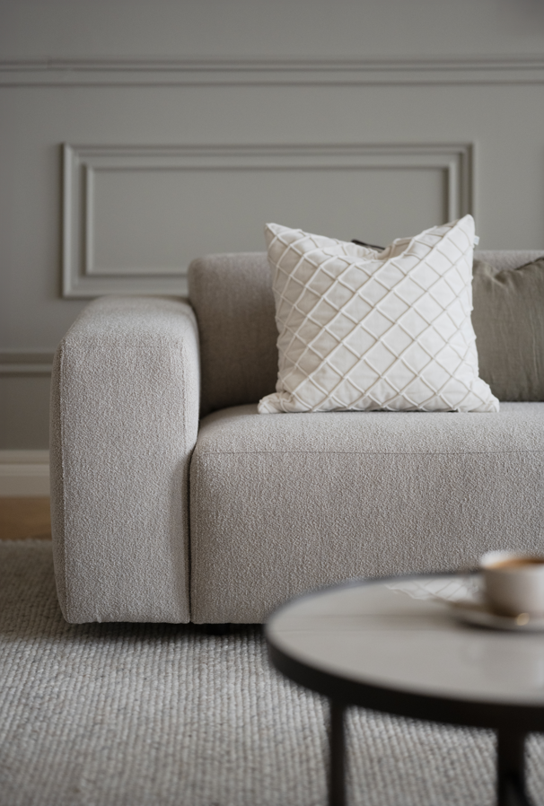 3-osobowa sofa narożna 'Willard' - Jasnobeżowa