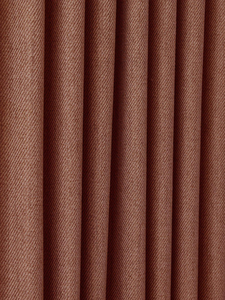 Zestaw 2 zasłon 'Greenwich' 140x280 - Brązowy