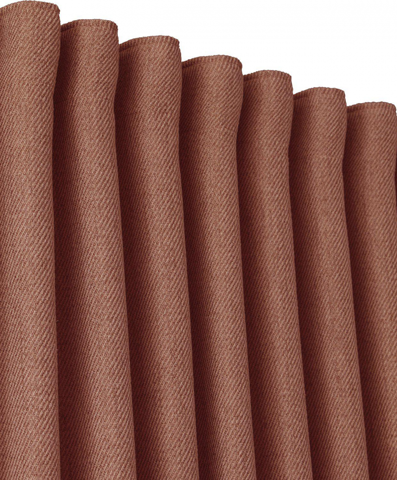 Zestaw 2 zasłon 'Greenwich' 140x280 - Brązowy