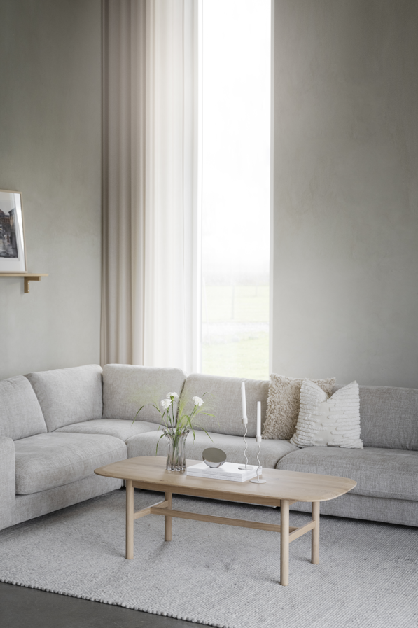 Sofa narożna 1-osobowa 'Duncan' - Jasnoszary