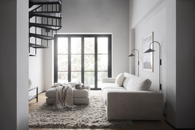 Sofa 3-osobowa 'Duncan' - Jasnoszary