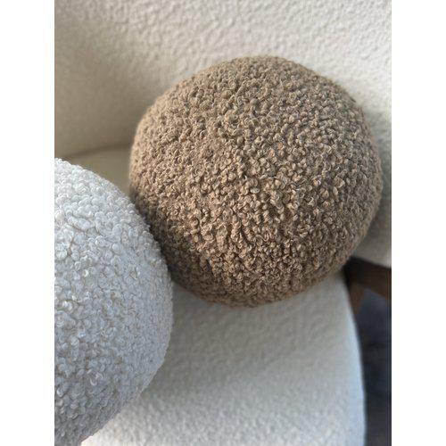 Poduszka dekoracyjna 'Elsie' 25cm - Beżowy/Brązowy