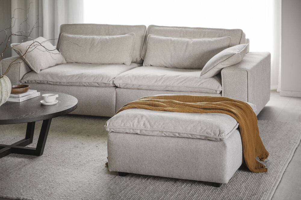 Pufa 'Rawlins' - Beżowa