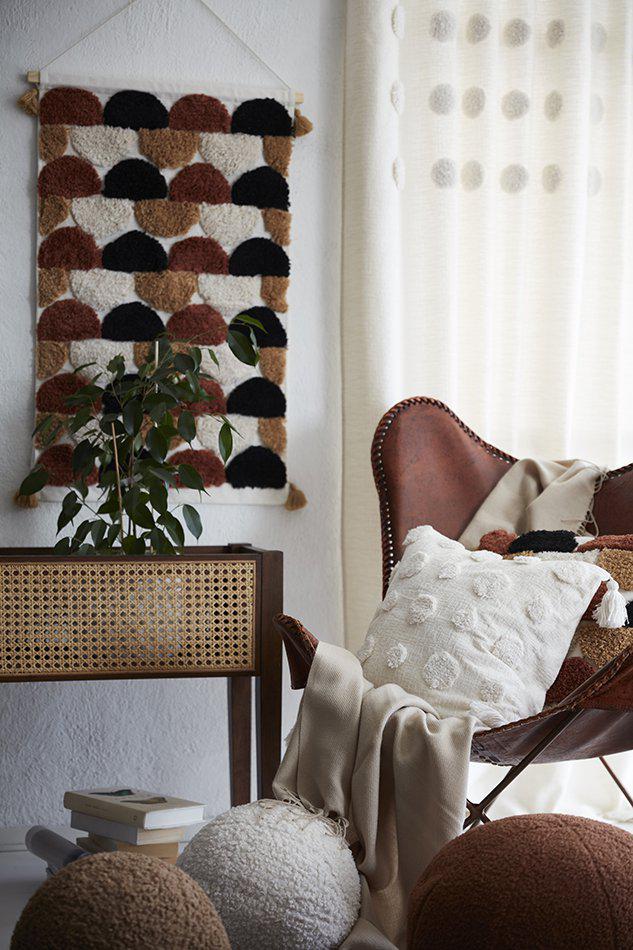 Firanka 'Pom' 140x280 - Ecru