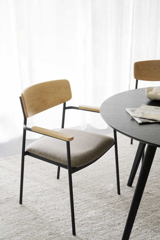 Fotel 'Maymont' - Ciemnobeżowy