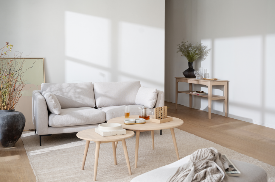 Stół pomocniczy 'Markham' 140cm - Białe pigmentowane