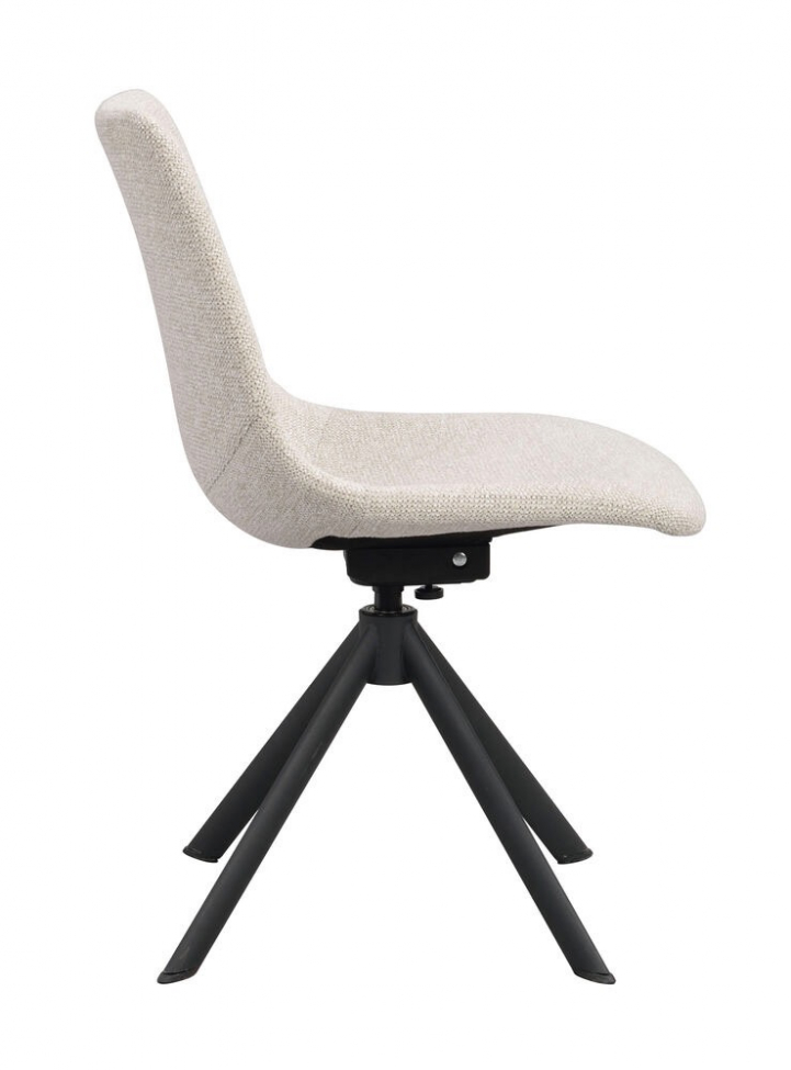 Krzesło 'Dunmore' - Jasnobeżowo/Czarny