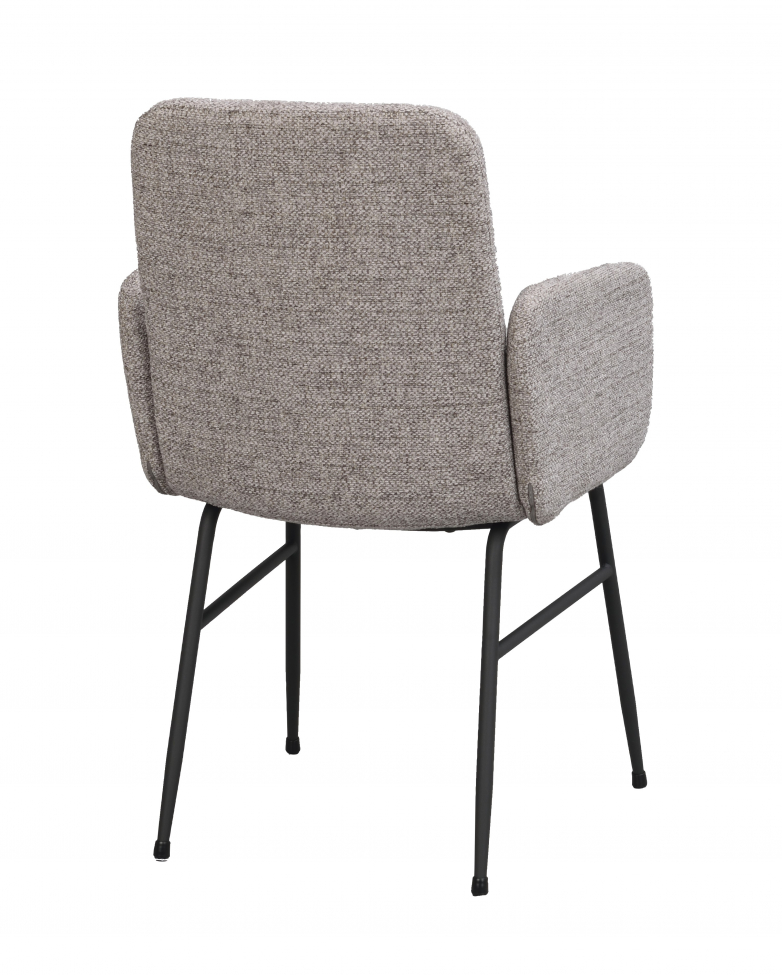 Fotel z podłokietnikami 'Conklin' - Ciemnobeżowo/Czarny