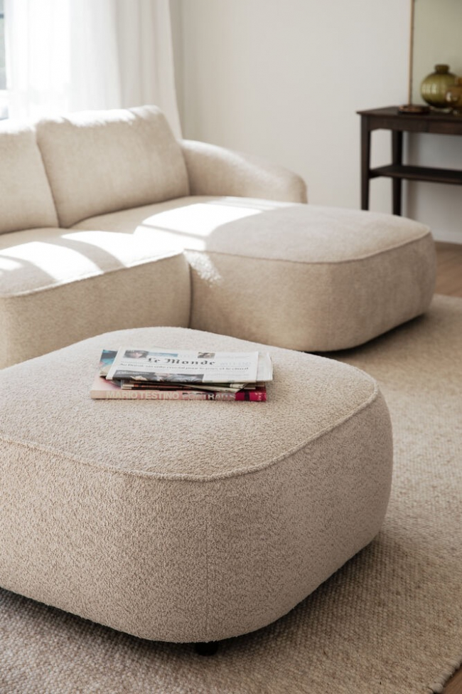 Pufa 'Norris' - Beżowa