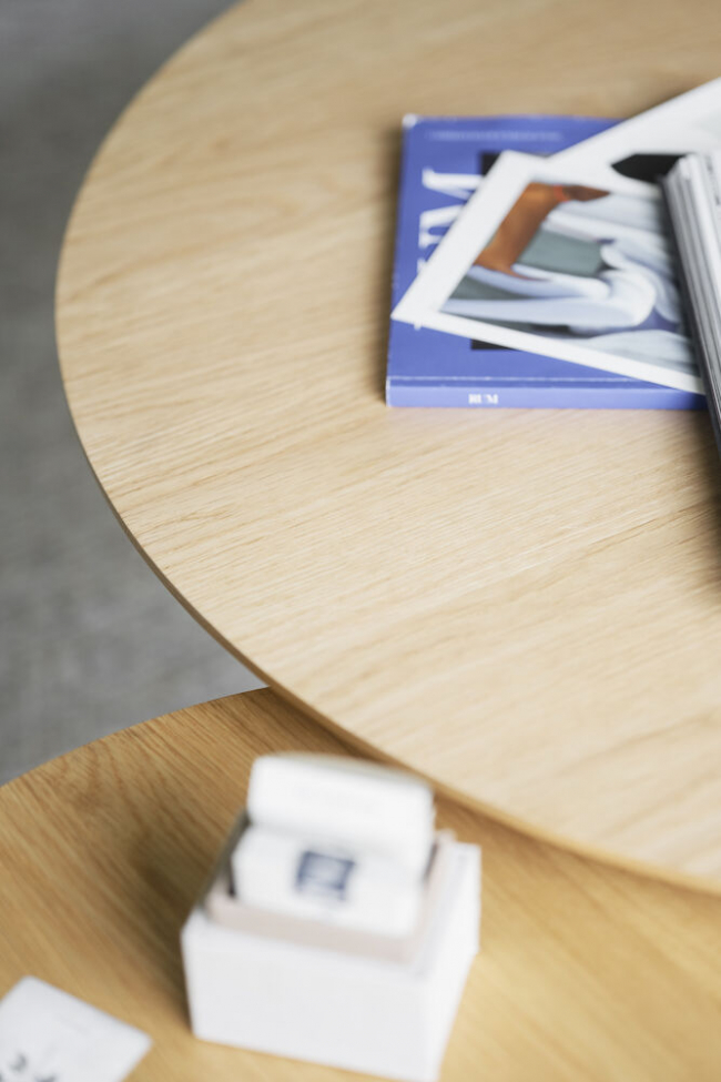 Stolik kawowy 'Hobart' Okrągły 60cm - Naturalny