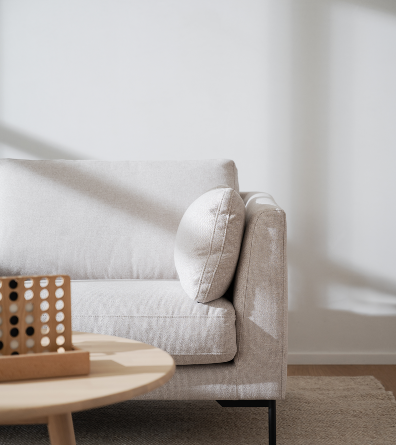 Sofa 2-osobowa 'Corwin' - Jasnobeżowy