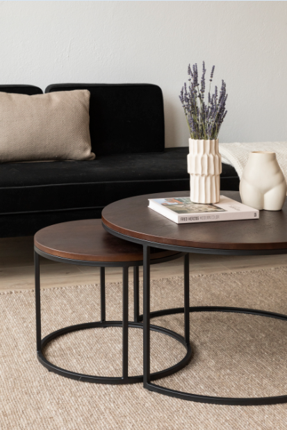 Stolik kawowy 'Prime' L 2 części - Orzech