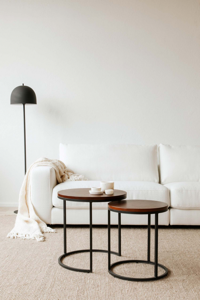 Stolik kawowy 'Prime' S 2 części - Orzech