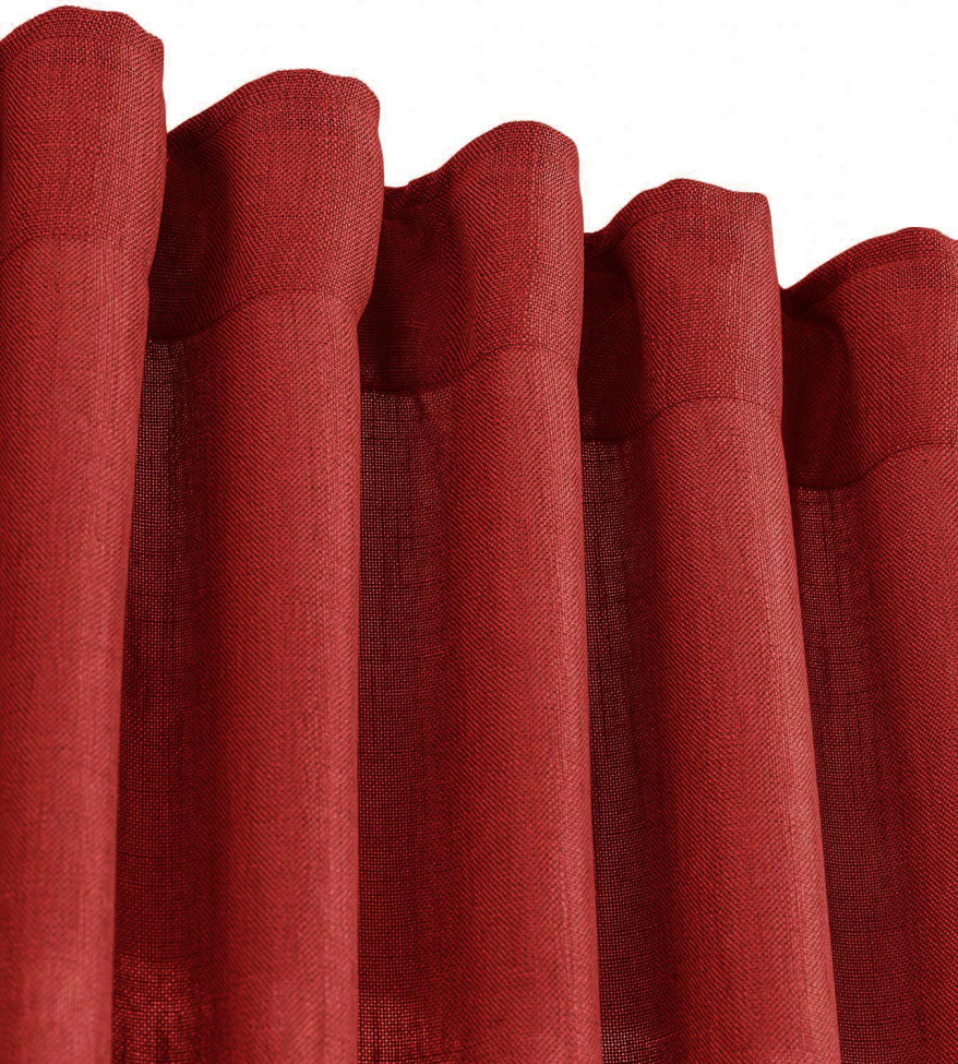 Zestaw 2 zasłon 'Cecil' 140x260 - Czerwona