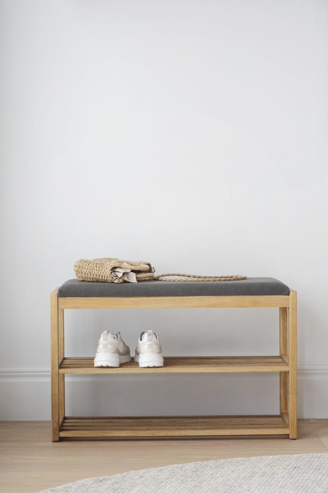 Stojak na buty 'Confetti' - Naturalny/Szary