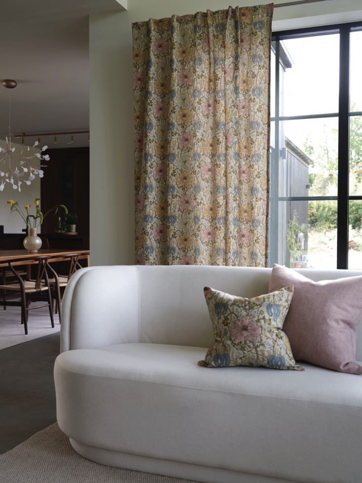 Poszewka na poduszkę 'Flore' 45x45 - Żółty