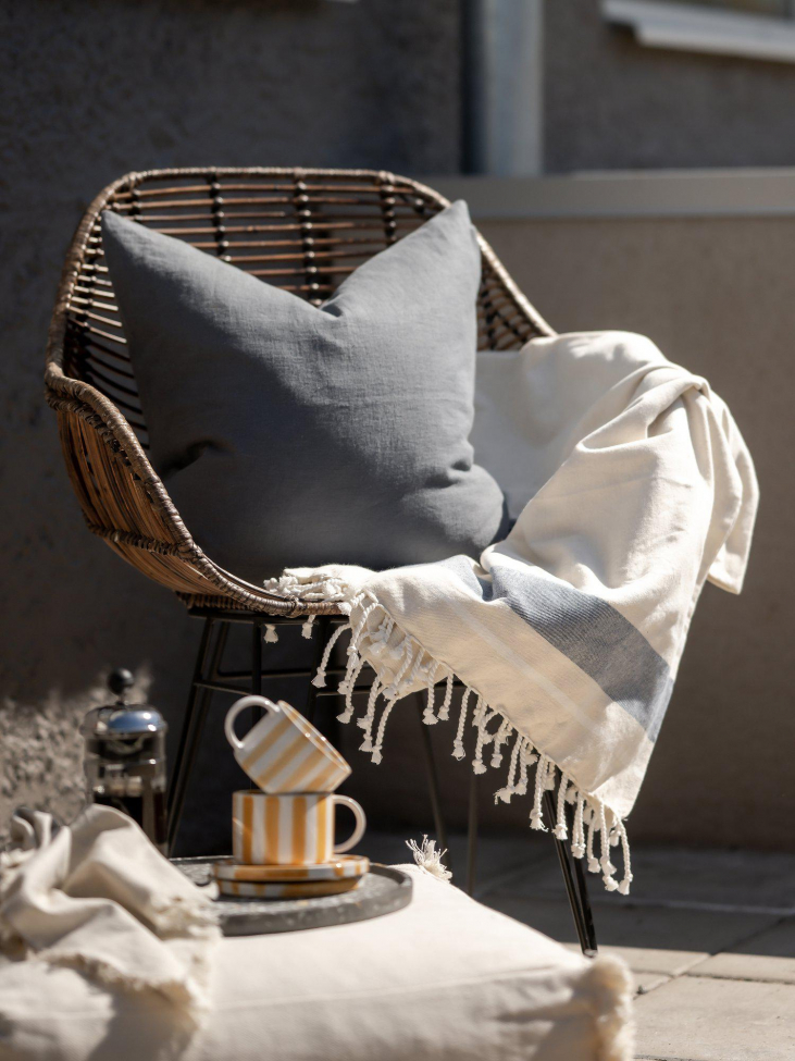 Koc 'Tim' 125x150 - Niebieski