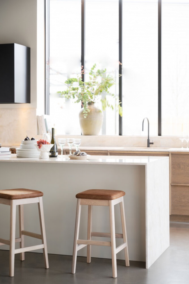 Stołek 'Livermore' - Brązowy/Naturalny