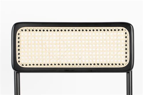 Krzesło 'Jort' - Czarny/Naturalny