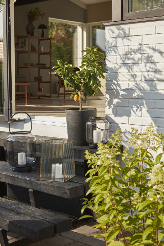 Lampa 2-pak 'Ripple' - Mosiądz/Szkło