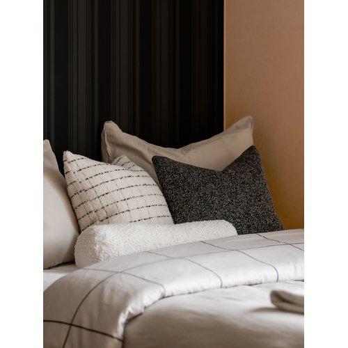 Poszewka na poduszkę 'Zayn' 45x45 - Szara