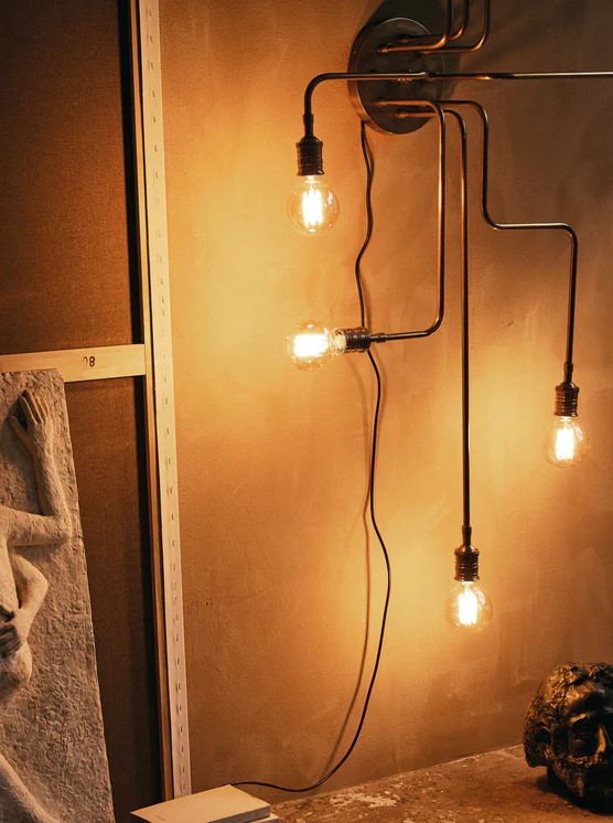 Lampa sufitowa 'Devi' - Złota