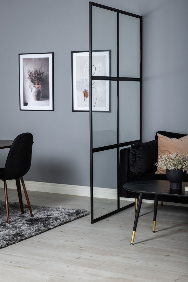 Ściana przemysłowa 'Nyköping' - Czarny