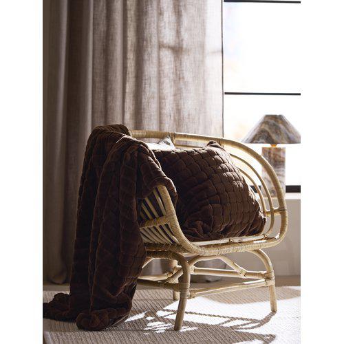 Koc 'Luna' 120x150 - Brązowy