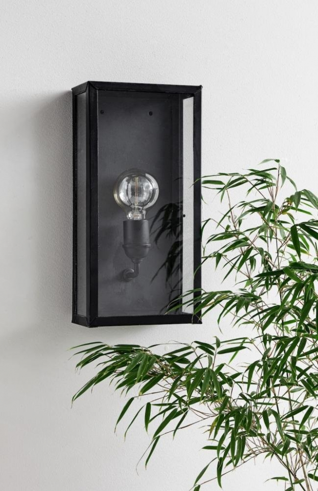 Lampa ścienna 'Lantern' - Czarna