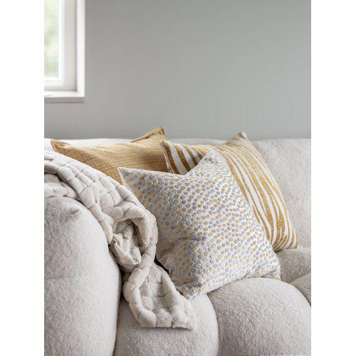 Poszewka na poduszkę 'Pongo' 45x45 - Żółta