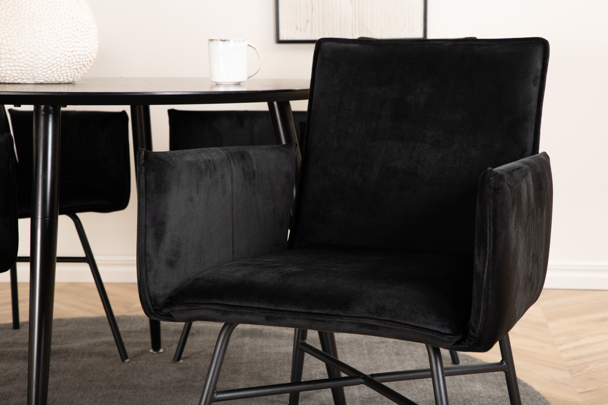 Krzesło 'Dingle' - Czarne