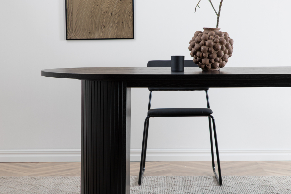 Stół 'Barkaby' 90x200cm - Czarny